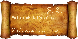 Polatschek Katalin névjegykártya